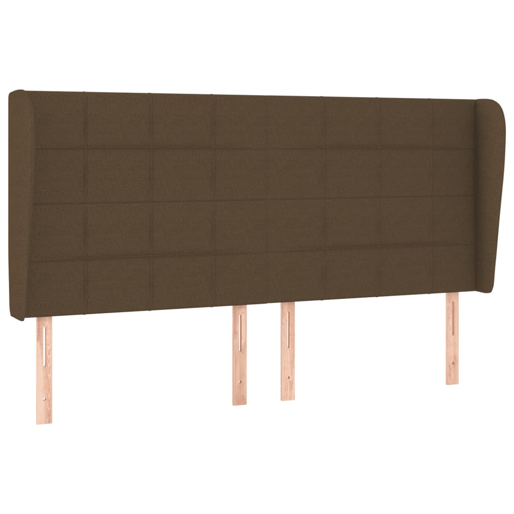 Giroletto a Molle con Materasso Marrone Scuro 200x200cm Tessuto | homemem39
