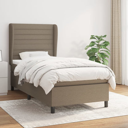 Giroletto a Molle con Materasso Tortora 80x200 cm inTessuto | homemem39