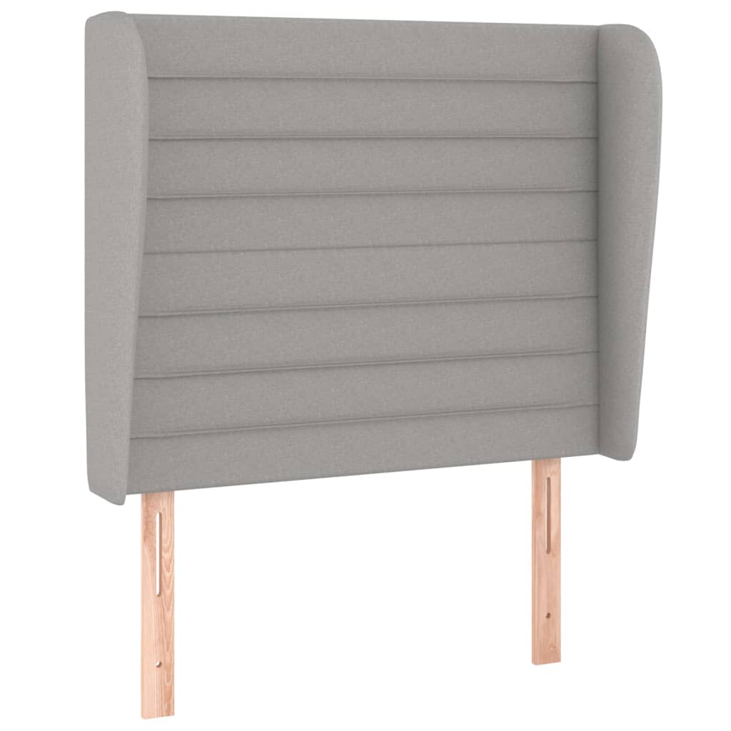 Giroletto a Molle con Materasso Grigio Chiaro 90x200 cm Tessuto | homemem39