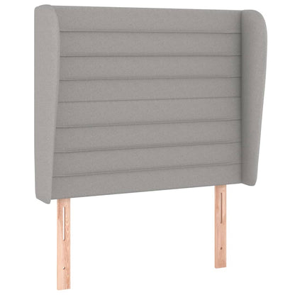 Giroletto a Molle con Materasso Grigio Chiaro 90x200 cm Tessuto | homemem39