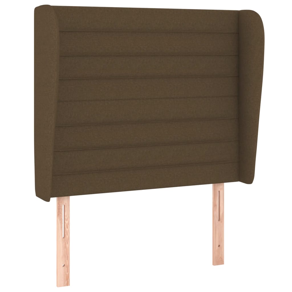 Giroletto a Molle con Materasso Marrone Scuro 90x200 cm Tessuto | homemem39