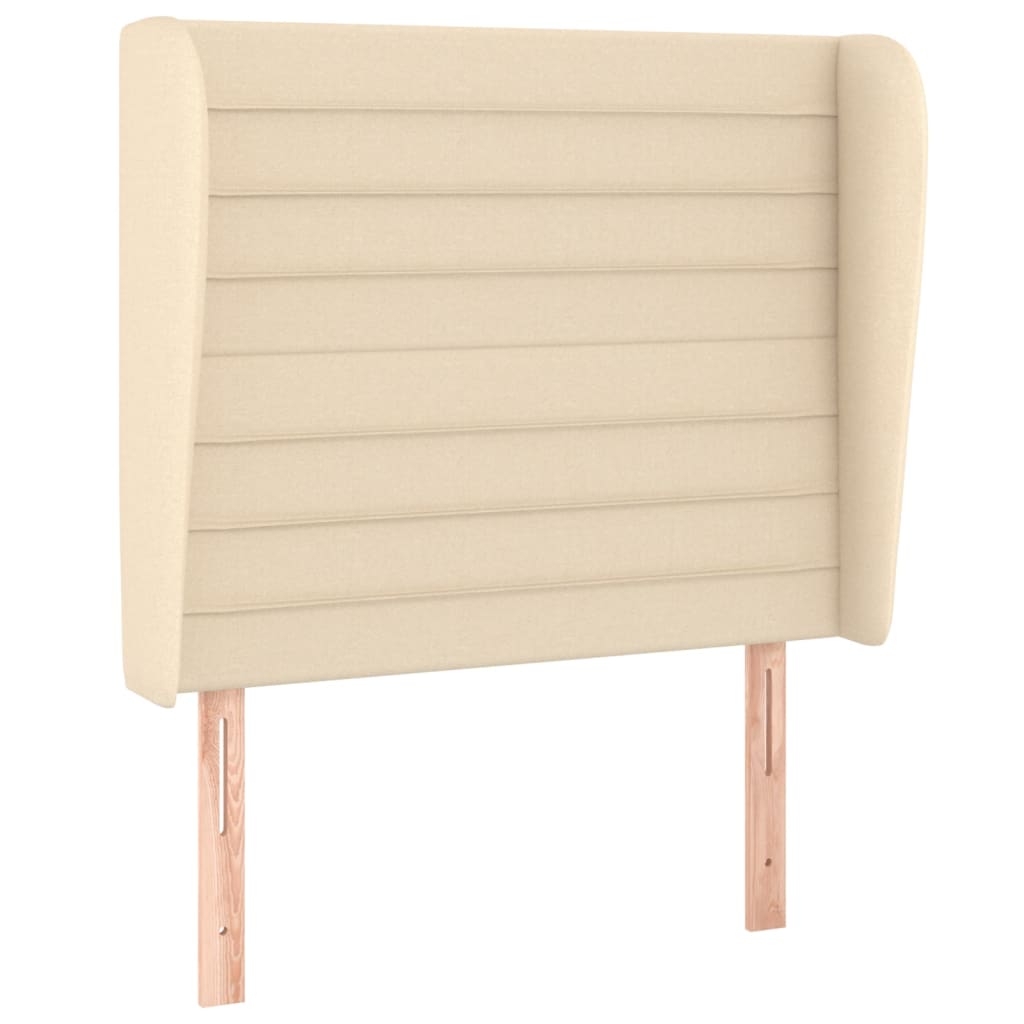 Giroletto a Molle con Materasso Crema 100x200 cm in Tessuto | homemem39