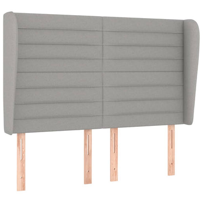 Giroletto a Molle con Materasso Grigio Chiaro 140x200cm Tessuto | homemem39