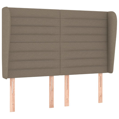 Giroletto a Molle con Materasso Tortora 140x200 cm in Tessuto | homemem39