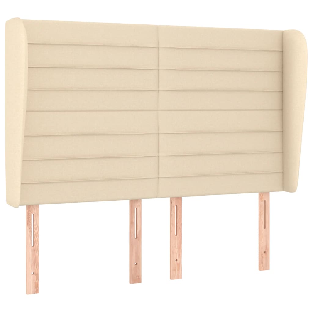 Giroletto a Molle con Materasso Crema 140x200 cm in Tessuto | homemem39
