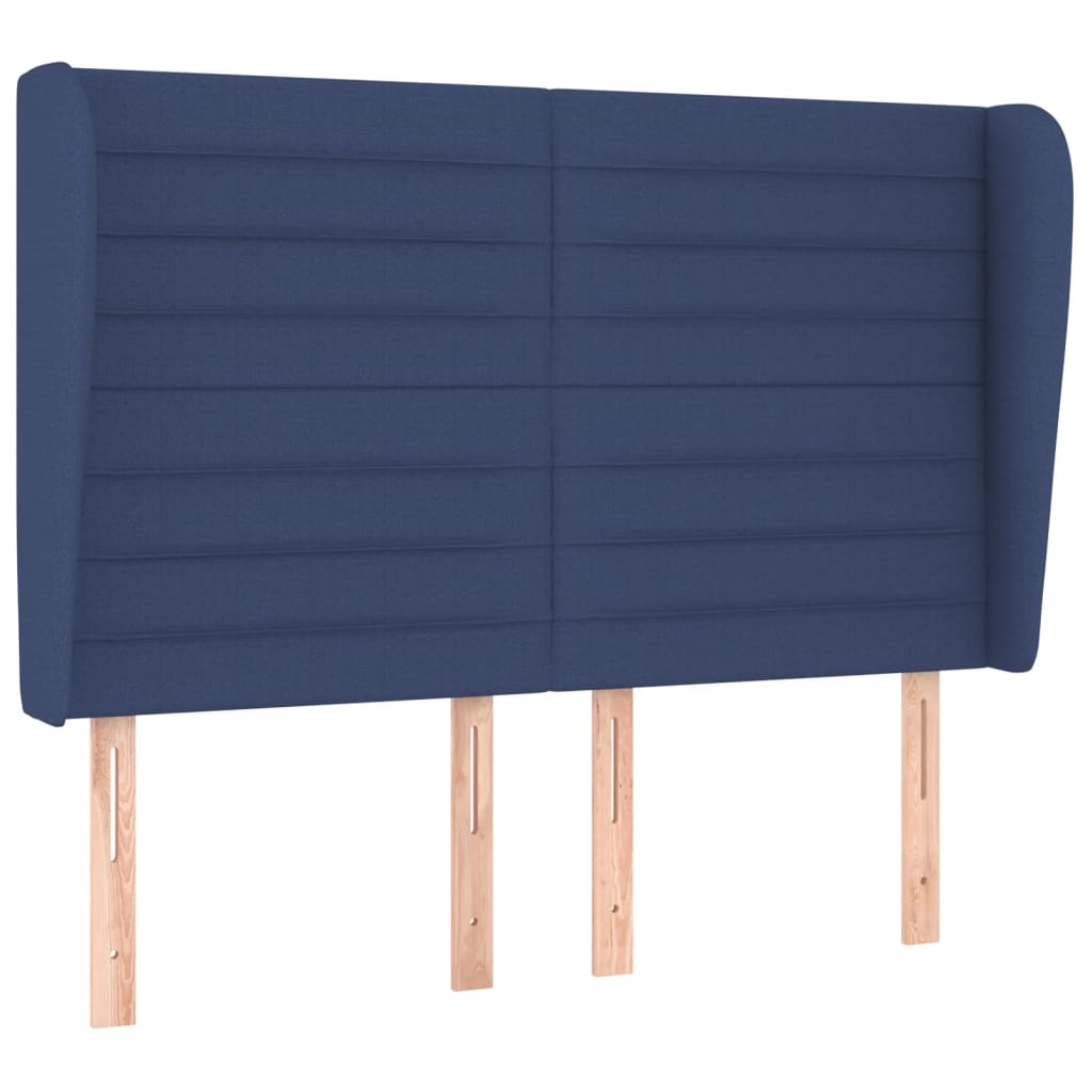Giroletto a Molle con Materasso Blu 140x200 cm in Tessuto | homemem39