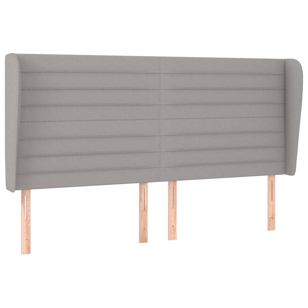 Giroletto a Molle con Materasso Grigio Chiaro 200x200cm Tessuto