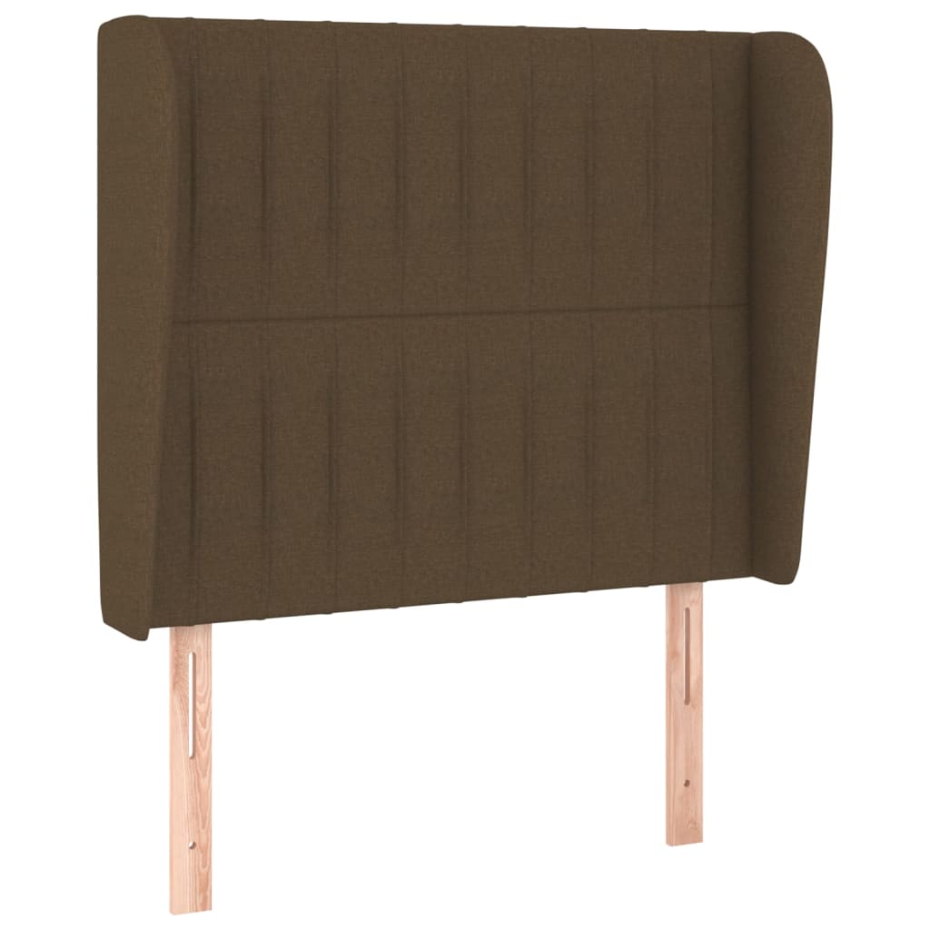 Giroletto a Molle con Materasso Marrone Scuro 80x200 cm Tessuto | homemem39
