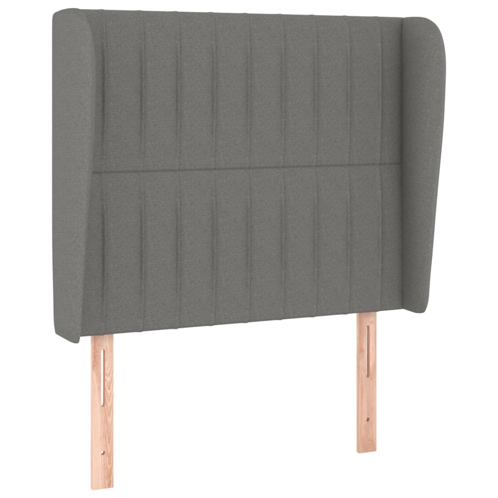 Giroletto a Molle con Materasso Grigio Scuro 100x200 cm Tessuto | homemem39