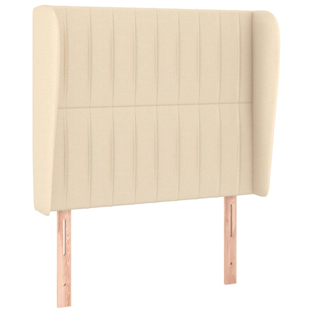 Giroletto a Molle con Materasso Crema 100x200 cm in Tessuto | homemem39