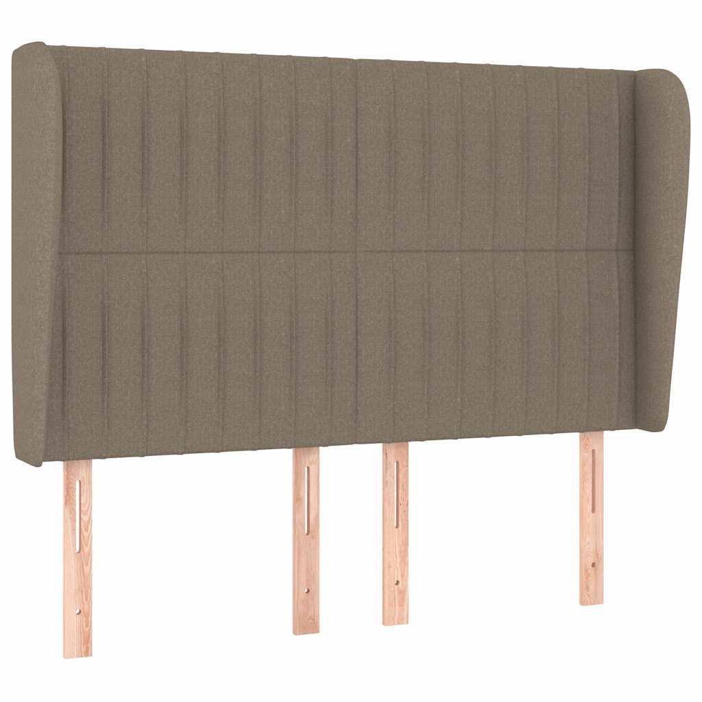 Giroletto a Molle con Materasso Tortora 140x190 cm in Tessuto