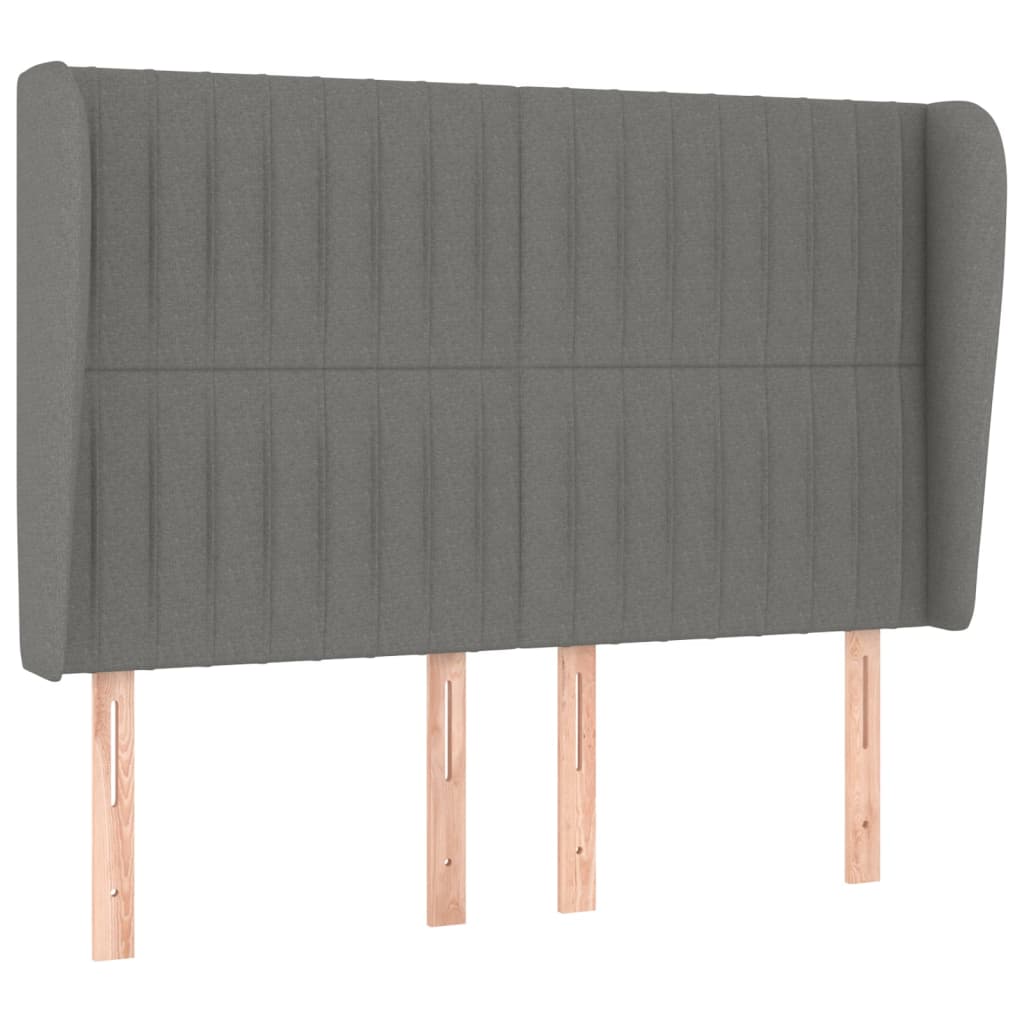 Giroletto a Molle con Materasso Grigio Scuro 140x200cm Tessuto | homemem39