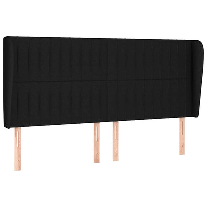 Giroletto a Molle con Materasso Nero 180x200 cm in Tessuto | homemem39