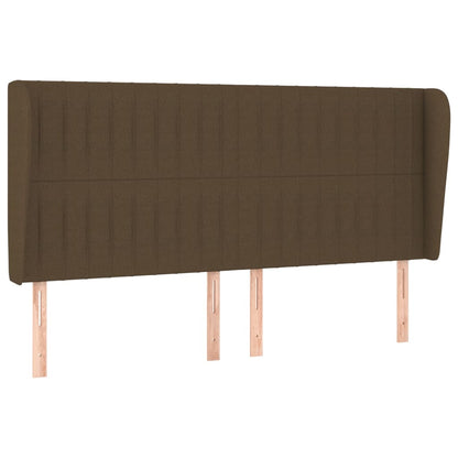 Giroletto a Molle con Materasso Marrone Scuro 180x200cm Tessuto | homemem39