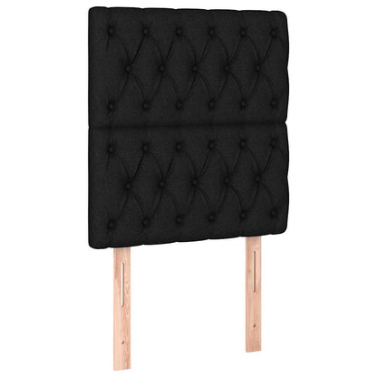 Giroletto a Molle con Materasso Nero 80x200 cm inTessuto | homemem39