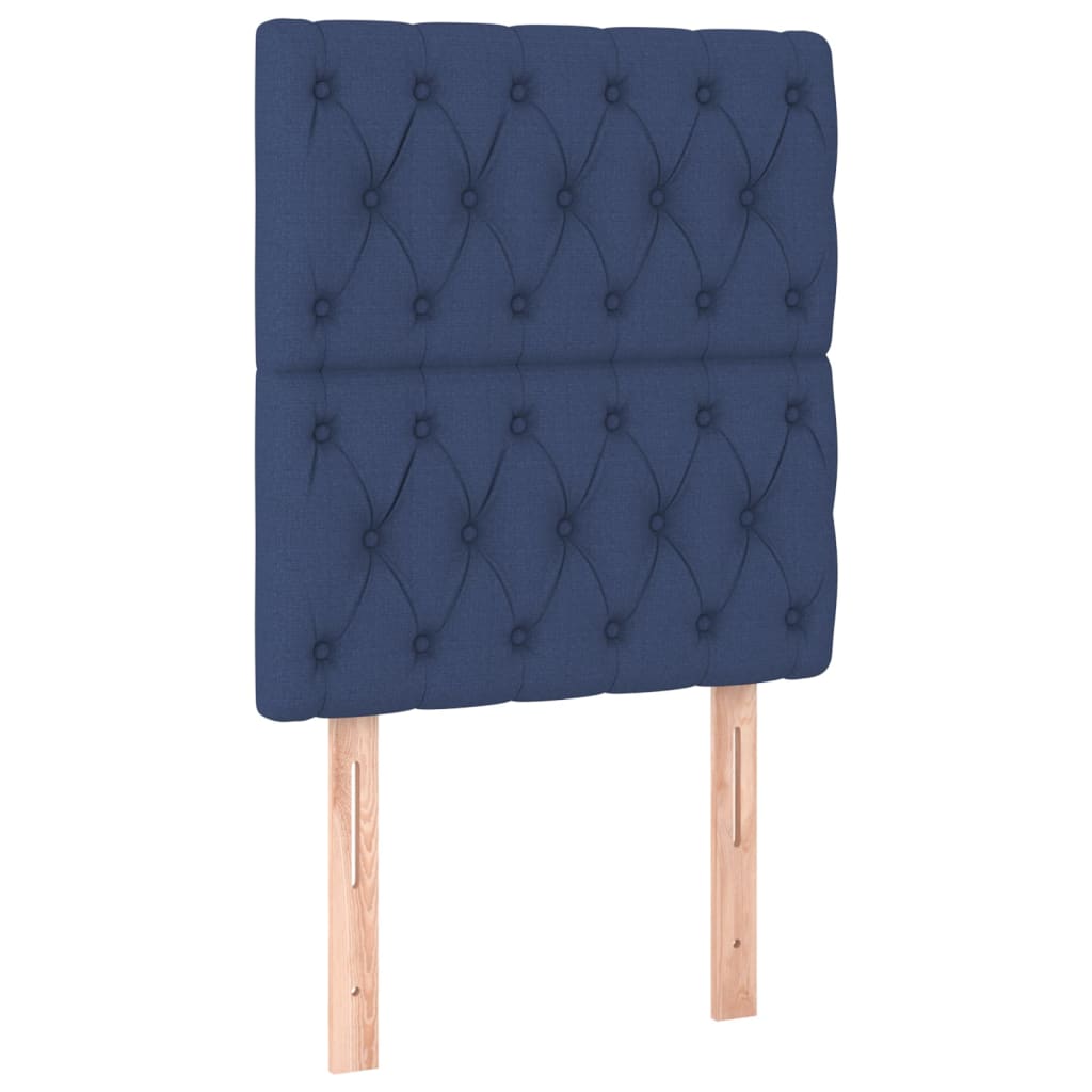 Giroletto a Molle con Materasso Blu 80x200 cm inTessuto | homemem39