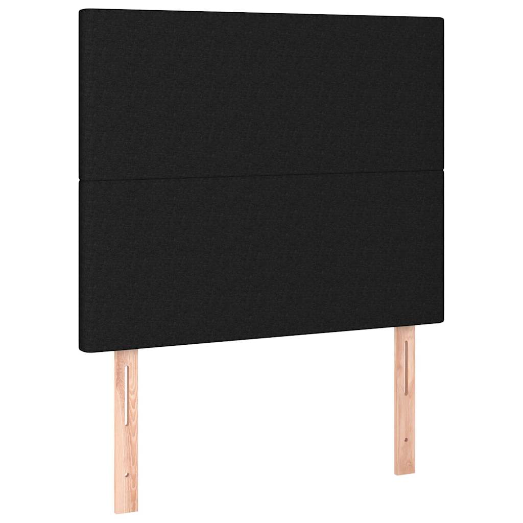 Giroletto a Molle con Materasso Nero 80x200 cm inTessuto | homemem39