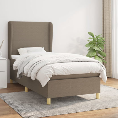 Giroletto a Molle con Materasso Tortora 80x200 cm inTessuto | homemem39