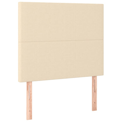 Giroletto a Molle con Materasso Crema 90x190 cm in Tessuto | homemem39