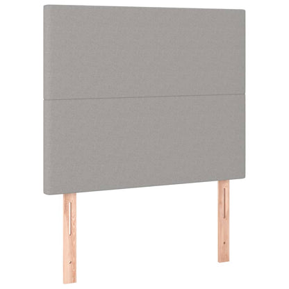 Giroletto a Molle con Materasso Grigio Chiaro 90x200 cm Tessuto | homemem39