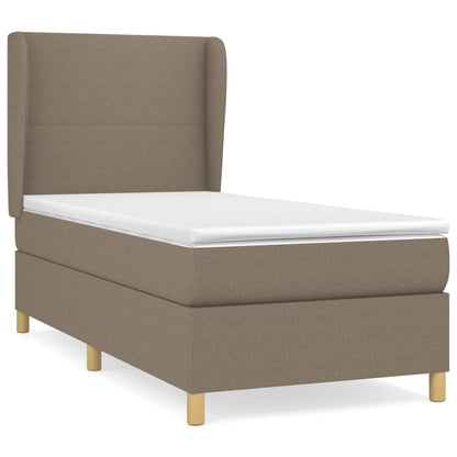Giroletto a Molle con Materasso Tortora 90x200 cm inTessuto | homemem39