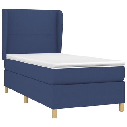 Giroletto a Molle con Materasso Blu 90x200 cm inTessuto | homemem39