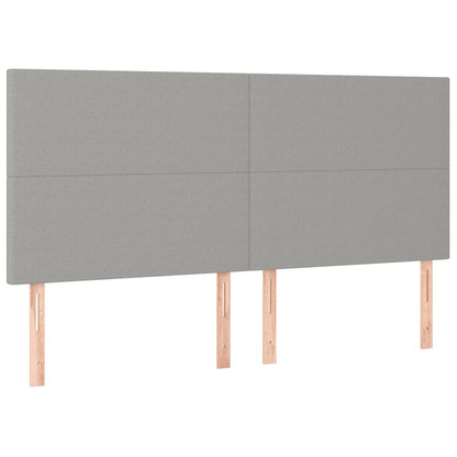 Giroletto a Molle con Materasso Grigio Chiaro180x200 cm Tessuto | homemem39