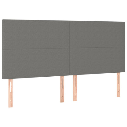 Giroletto a Molle con Materasso Grigio Scuro 180x200 cm Tessuto | homemem39