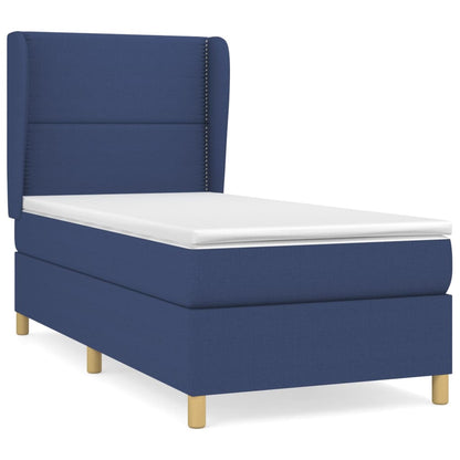 Giroletto a Molle con Materasso Blu 90x190 cm in Tessuto | homemem39