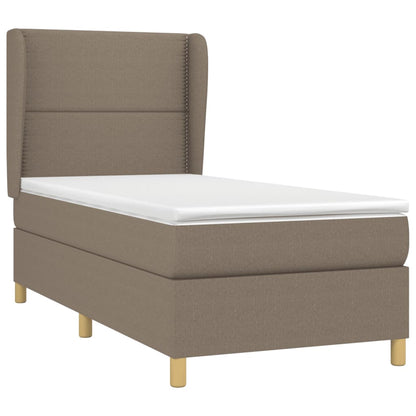 Giroletto a Molle con Materasso Tortora 90x200 cm inTessuto | homemem39