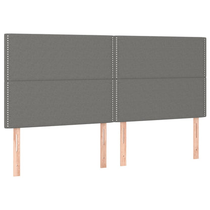 Giroletto a Molle con Materasso Grigio Scuro 180x200 cm Tessuto | homemem39