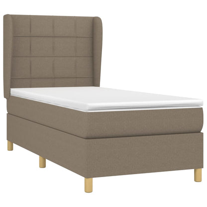 Giroletto a Molle con Materasso Tortora 90x200 cm inTessuto | homemem39