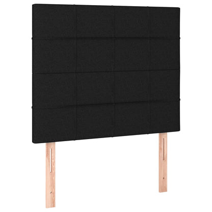Giroletto a Molle con Materasso Nero 100x200 cm in Tessuto | homemem39