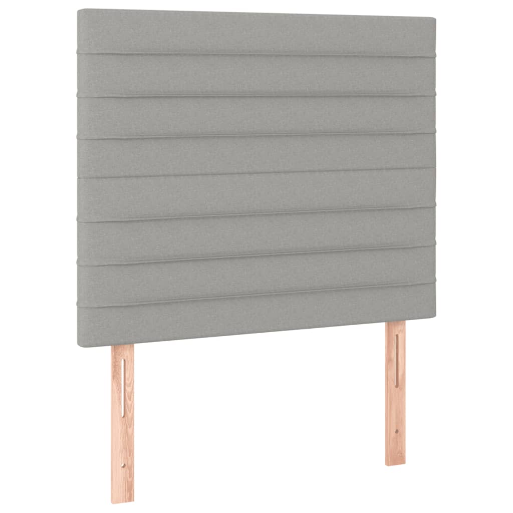 Giroletto a Molle con Materasso Grigio Chiaro100x200 cm Tessuto | homemem39
