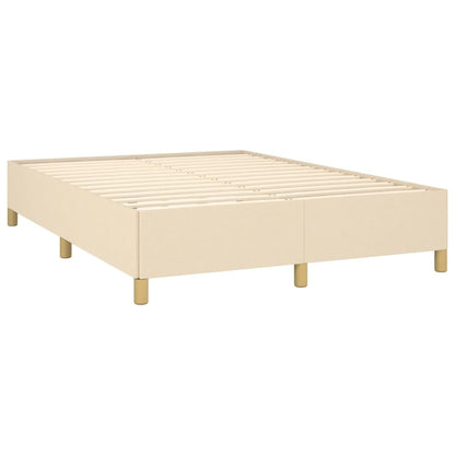 Giroletto a Molle con Materasso Crema 140x200 cm in Tessuto | homemem39