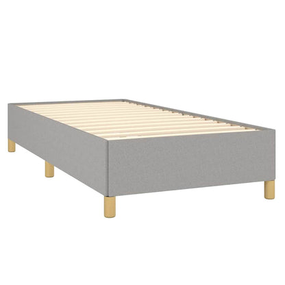Giroletto a Molle con Materasso Grigio Chiaro 80x200 cm Tessuto