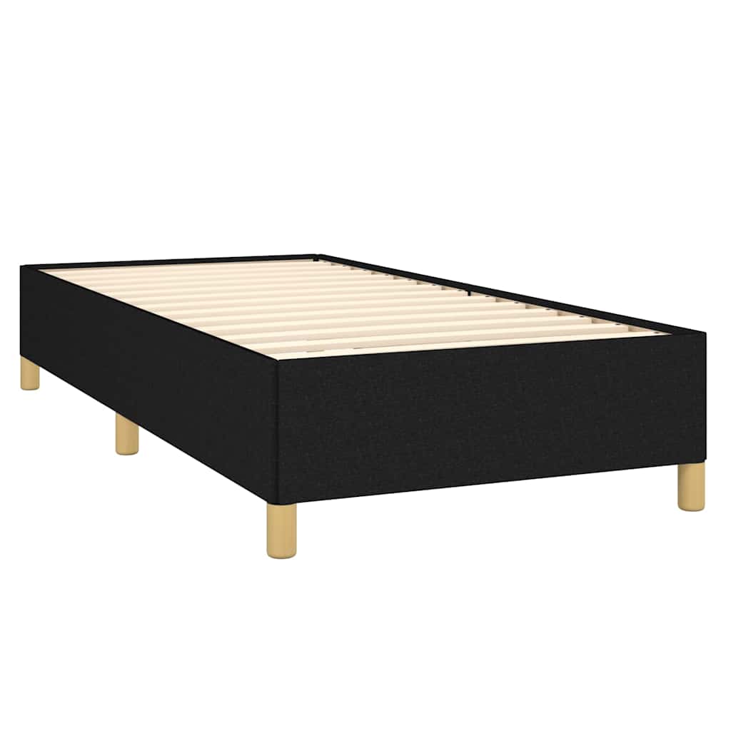 Giroletto a Molle con Materasso Nero 80x200 cm inTessuto