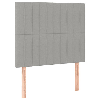 Giroletto a Molle con Materasso Grigio Chiaro 90x190 cm Tessuto | homemem39