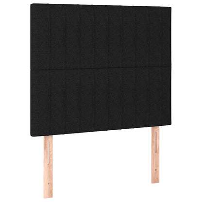 Giroletto a Molle con Materasso Nero 90x190 cm in Tessuto | homemem39