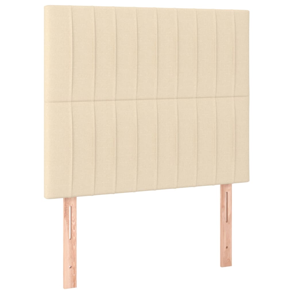 Giroletto a Molle con Materasso Crema 90x190 cm in Tessuto | homemem39