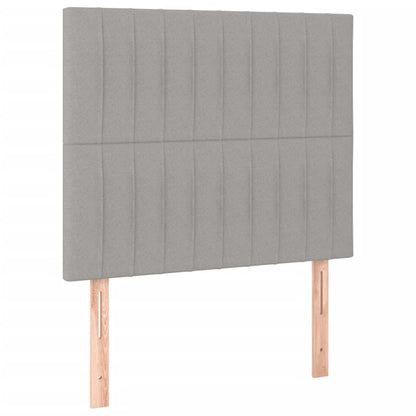 Giroletto a Molle con Materasso Grigio Chiaro 90x200 cm Tessuto | homemem39