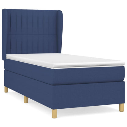 Giroletto a Molle con Materasso Blu 90x200 cm inTessuto | homemem39
