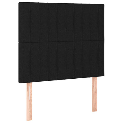 Giroletto a Molle con Materasso Nero 100x200 cm in Tessuto | homemem39