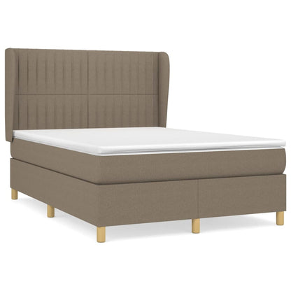 Giroletto a Molle con Materasso Tortora 140x200 cm in Tessuto | homemem39
