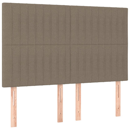 Giroletto a Molle con Materasso Tortora 140x200 cm in Tessuto | homemem39