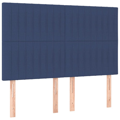 Giroletto a Molle con Materasso Blu 140x200 cm in Tessuto | homemem39