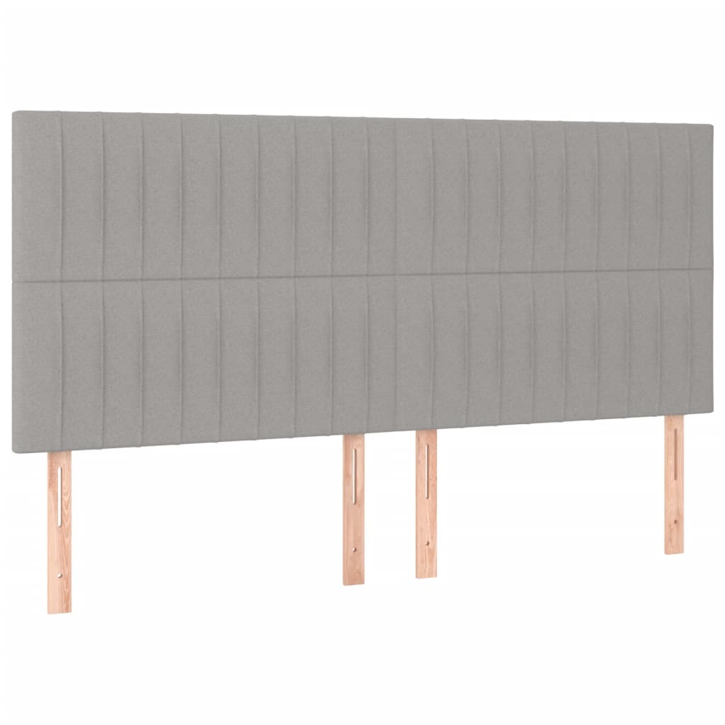 Giroletto a Molle con Materasso Grigio Chiaro160x200 cm Tessuto | homemem39