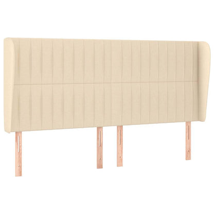 Giroletto a Molle con Materasso Crema 200x200 cm in Tessuto
