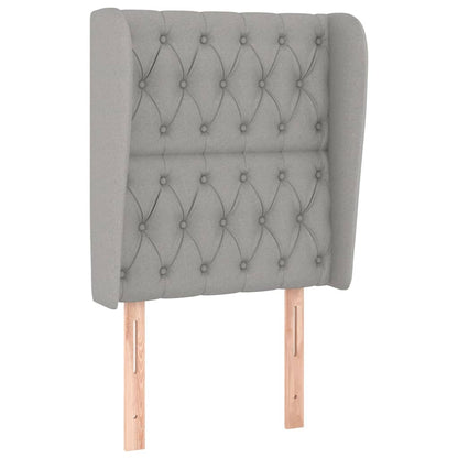 Giroletto a Molle con Materasso Grigio Chiaro 80x200 cm Tessuto | homemem39