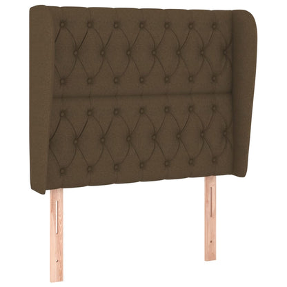 Giroletto a Molle con Materasso Marrone Scuro 90x190cm Tessuto | homemem39
